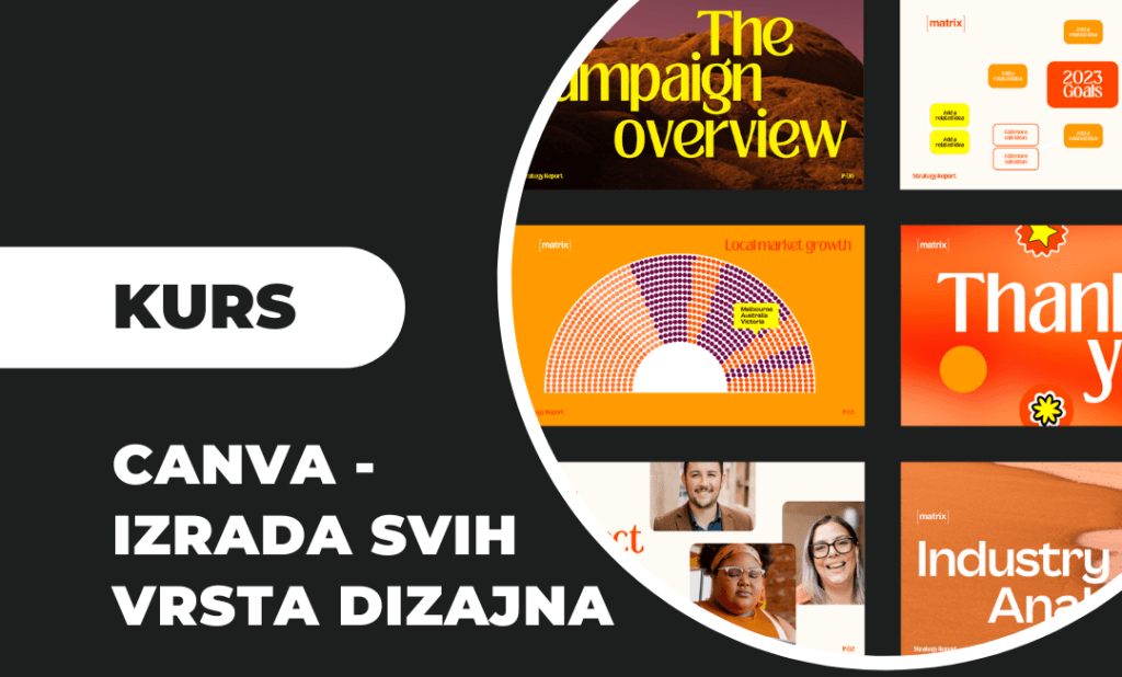 Kurs Canva nauči da dizajniraš i radiš u kanvi 